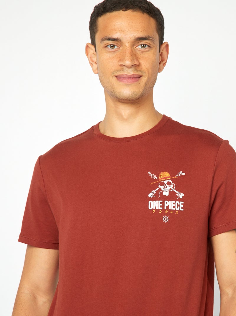 T-shirt imprimé 'One piece' Orange - Kiabi