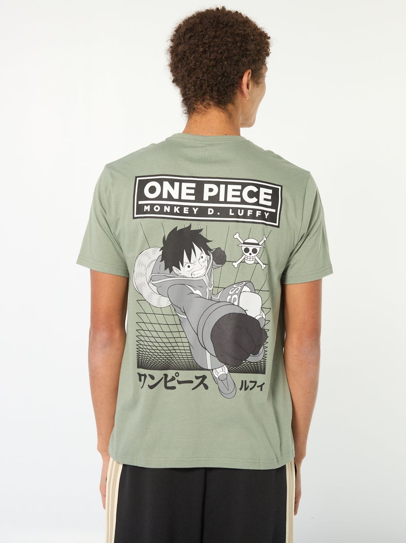 T-shirt imprimé 'One piece' Vert - Kiabi