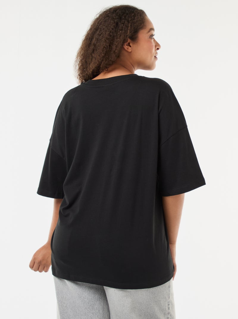 T-shirt imprimé 'Only Carmakoma' Noir - Kiabi