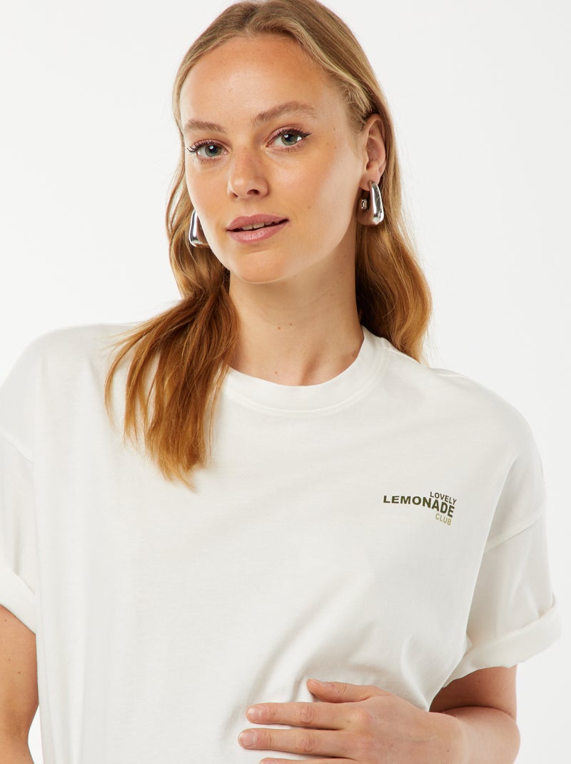 T-shirt imprimé 'Only Maternity' BLANC - Kiabi