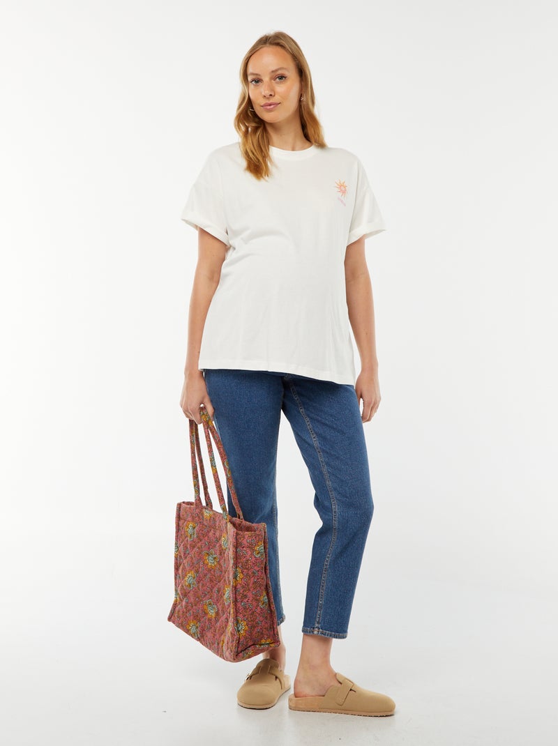 T-shirt imprimé 'Only Maternity' BLANC - Kiabi