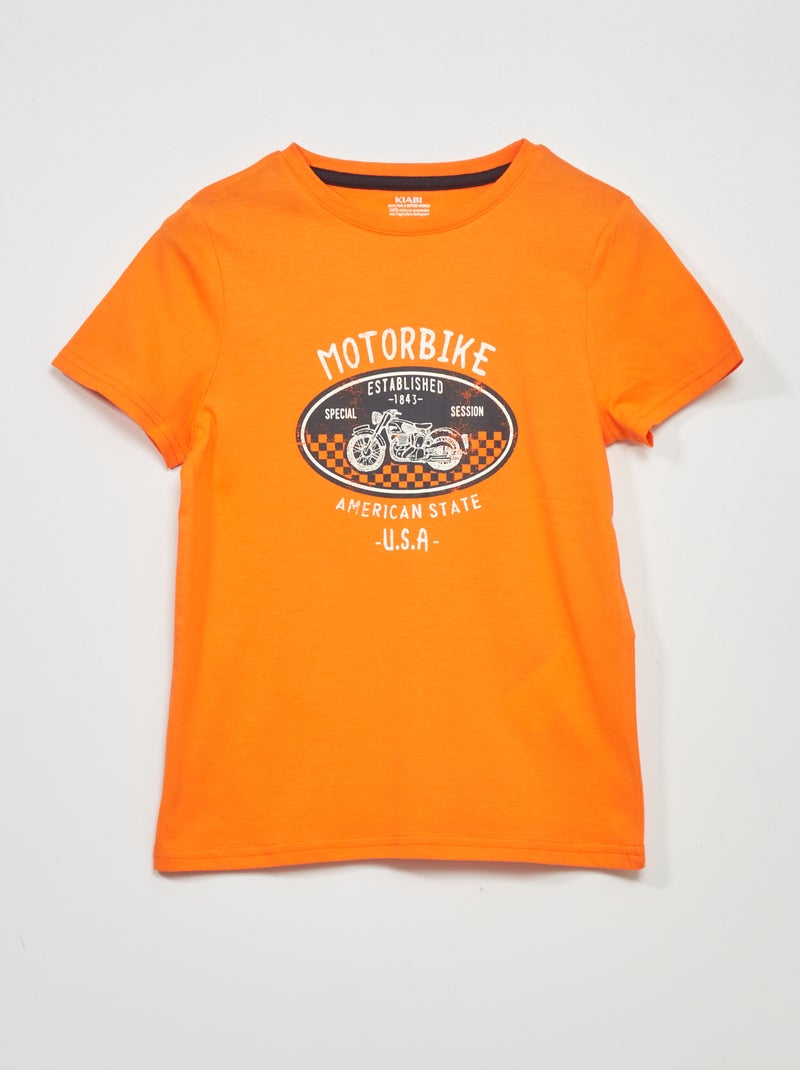 T-shirt imprimé ORANGE - Kiabi