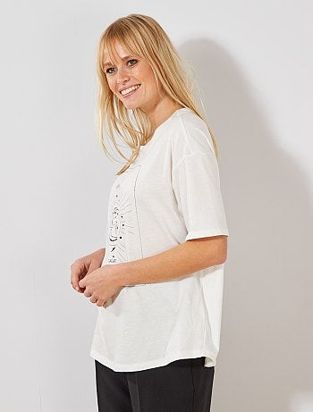 T-shirt imprimé oversize - Kiabi