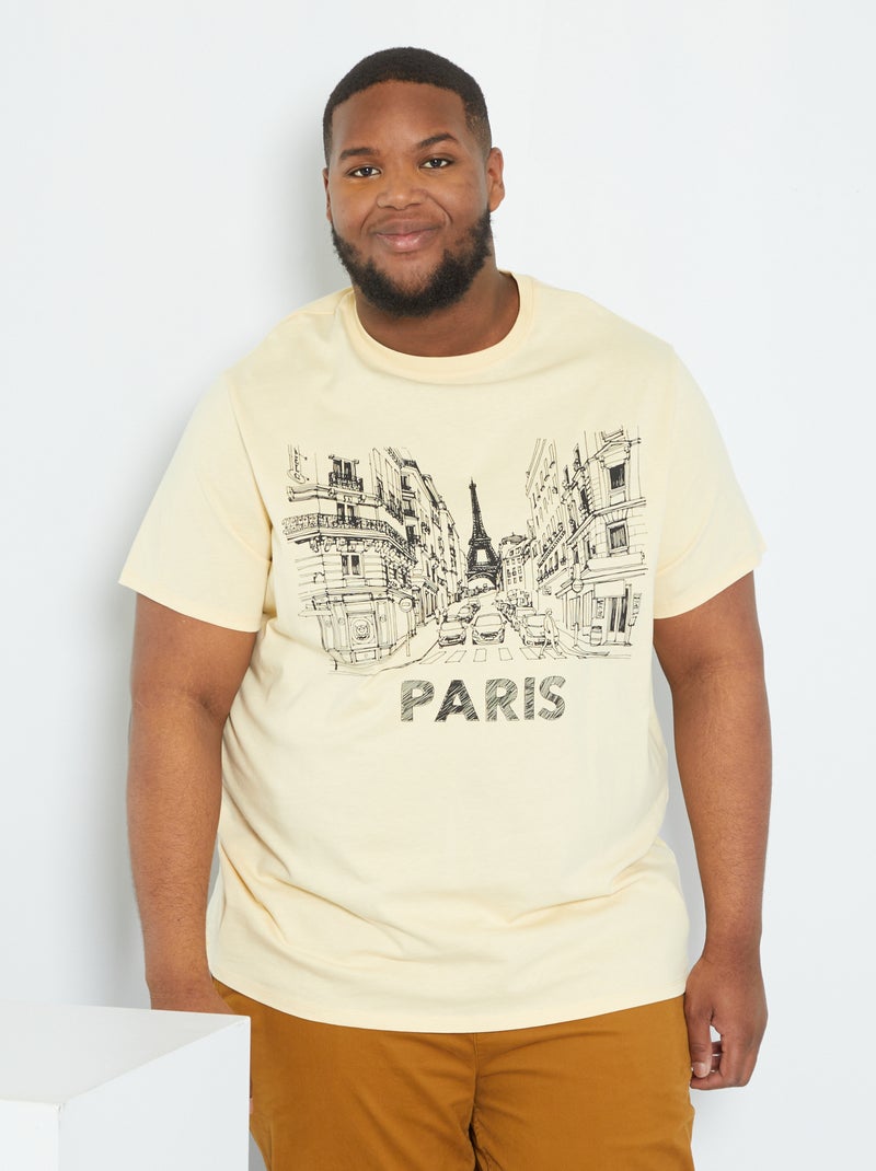T-shirt imprimé 'Paris' BEIGE - Kiabi