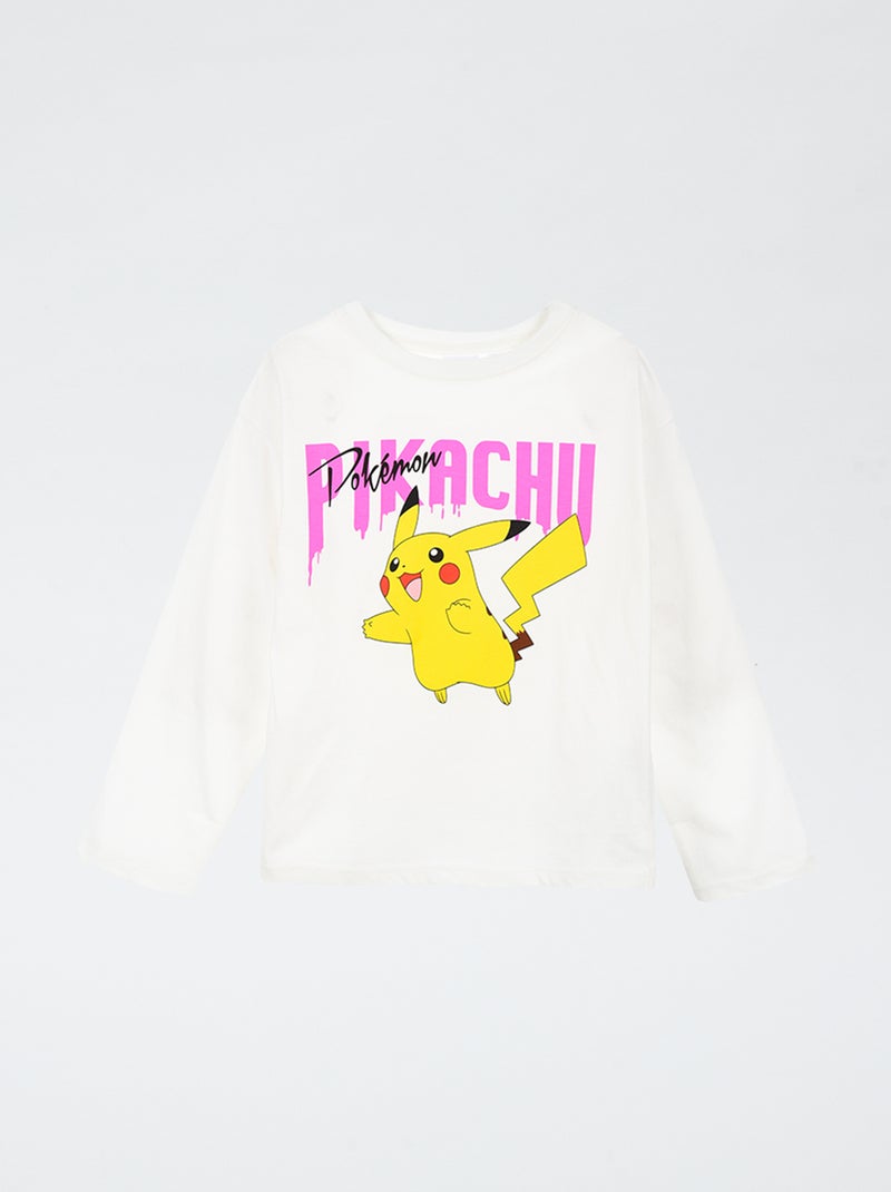 T-shirt imprimé 'Pikachu' Blanc - Kiabi