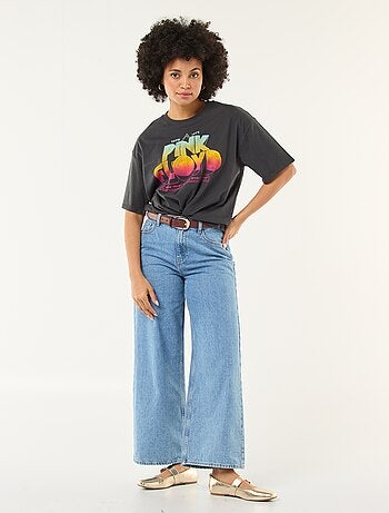 T-shirt imprimé 'Pink floyd' uni