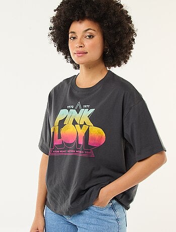 T-shirt imprimé 'Pink floyd' uni