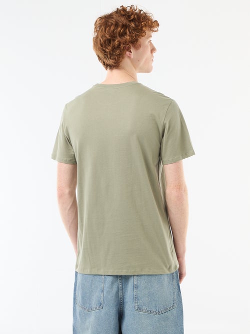 T-shirt imprimé placé en coton uni - Kiabi T-shirt imprimé placé en coton uni - Kiabi