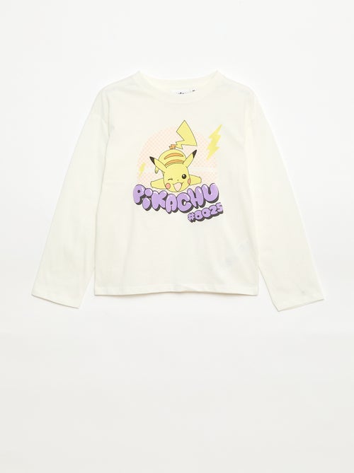 T-shirt imprimé 'Pokémon' 'Pikachu' uni - Kiabi