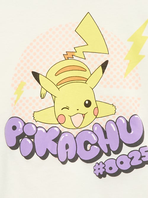 T-shirt imprimé 'Pokémon' 'Pikachu' uni - Kiabi