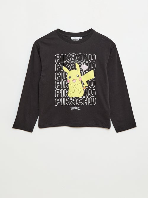 T-shirt imprimé 'Pokémon' 'Pikachu' uni - Kiabi