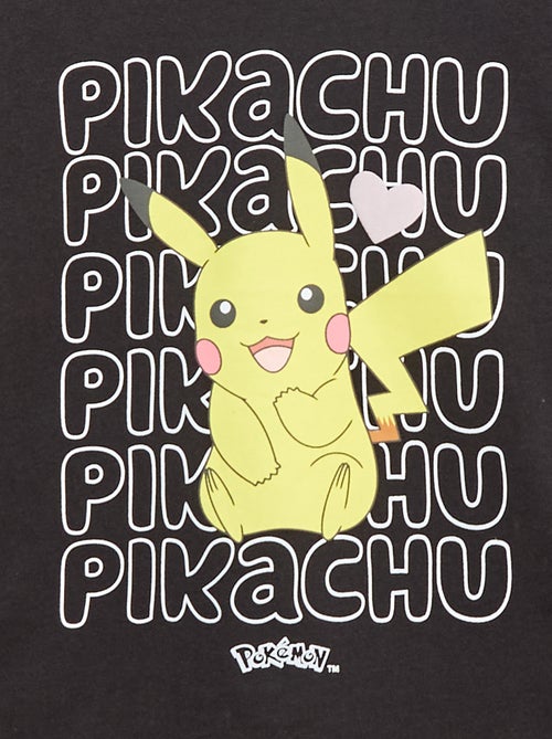 T-shirt imprimé 'Pokémon' 'Pikachu' uni - Kiabi