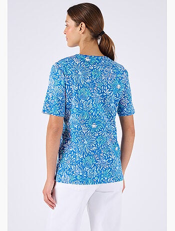 T-shirt imprimé pur coton - Damart