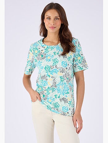 T-shirt imprimé pur coton - Damart