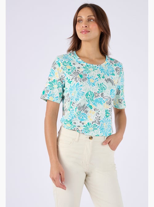 T-shirt imprimé pur coton - Damart - Kiabi