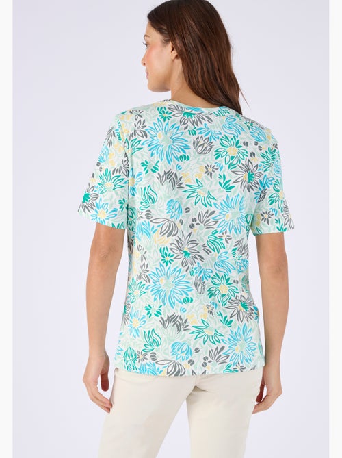 T-shirt imprimé pur coton - Damart - Kiabi