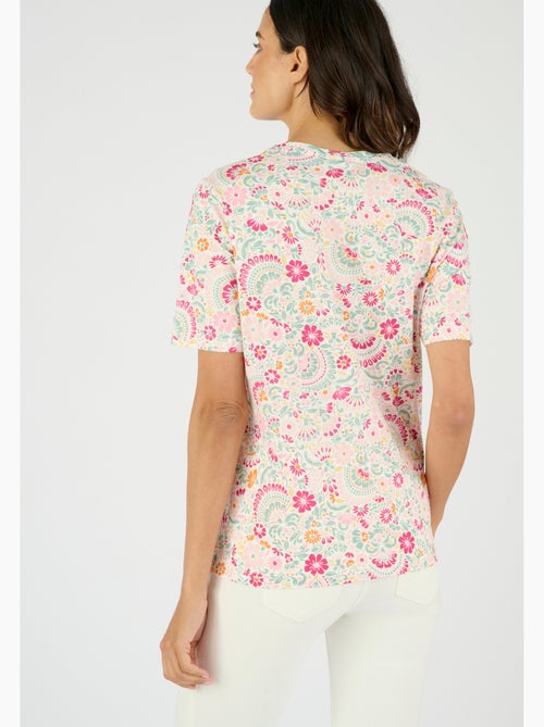 T-shirt imprimé pur coton - Damart - Kiabi