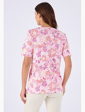 T-shirt imprimé pur coton - Damart