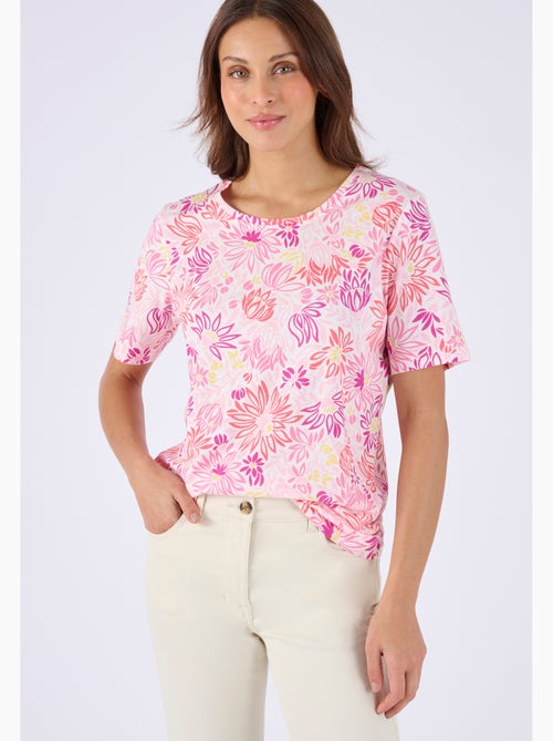 T-shirt imprimé pur coton - Damart - Kiabi