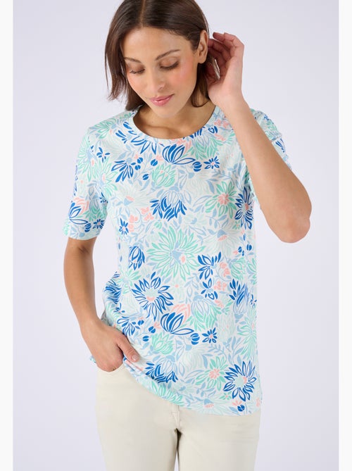 T-shirt imprimé pur coton - Damart - Kiabi