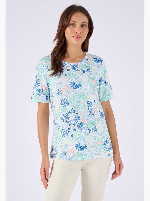 T-shirt imprimé pur coton - Damart - Kiabi