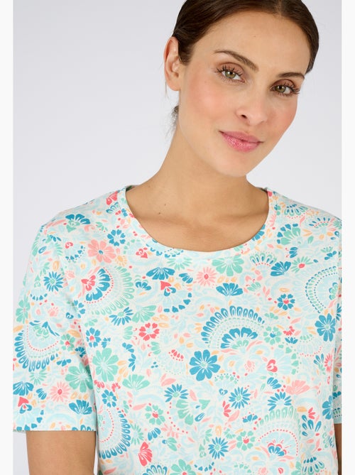 T-shirt imprimé pur coton - Damart - Kiabi