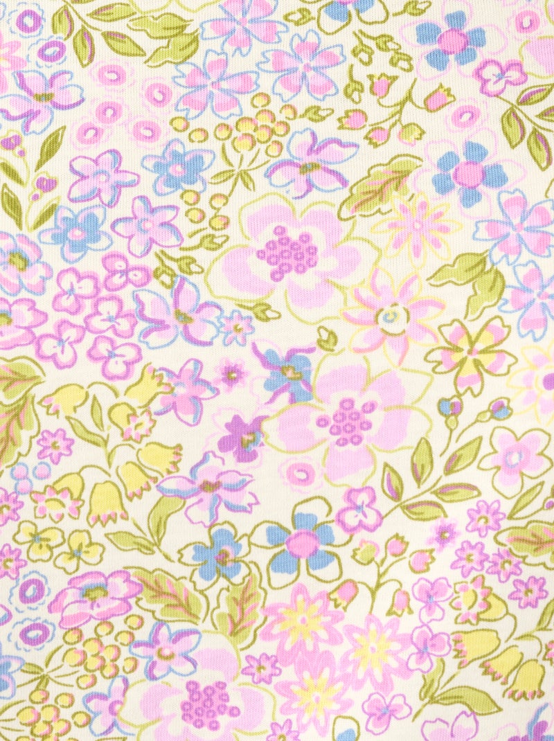 T-shirt imprimé pur coton - Damart Violet clair - Kiabi