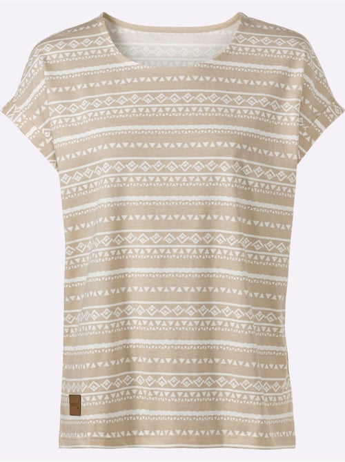T-shirt Imprimé Pur Coton - Taille Standard - Witt - Kiabi