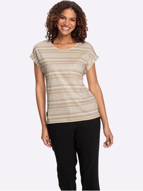 T-shirt Imprimé Pur Coton - Taille Standard - Witt - Kiabi