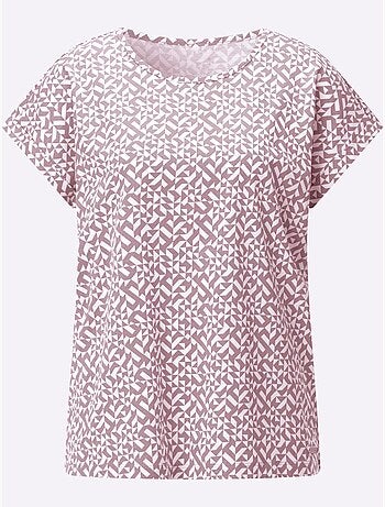 T-shirt Imprimé Pur Coton - Taille Standard - Witt