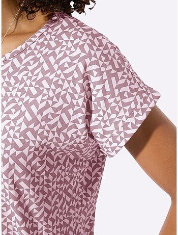T-shirt Imprimé Pur Coton - Taille Standard - Witt