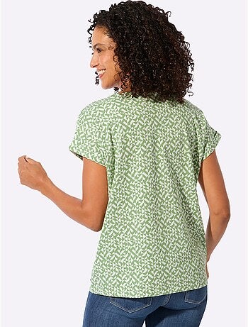 T-shirt Imprimé Pur Coton - Taille Standard - Witt
