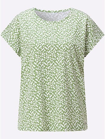 T-shirt Imprimé Pur Coton - Taille Standard - Witt