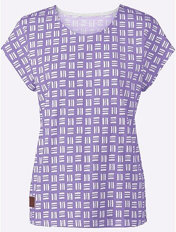 T-shirt Imprimé Pur Coton - Taille Standard - Witt
