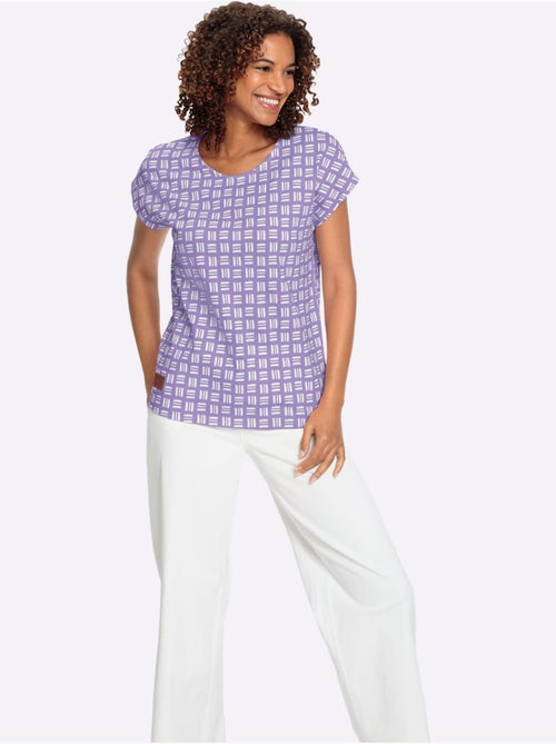 T-shirt Imprimé Pur Coton - Taille Standard - Witt - Kiabi