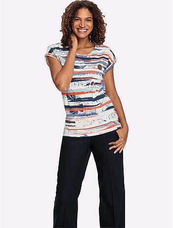 T-shirt Imprimé Pur Coton - Taille Standard - Witt