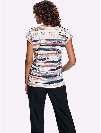 T-shirt Imprimé Pur Coton - Taille Standard - Witt