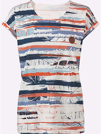 T-shirt Imprimé Pur Coton - Taille Standard - Witt