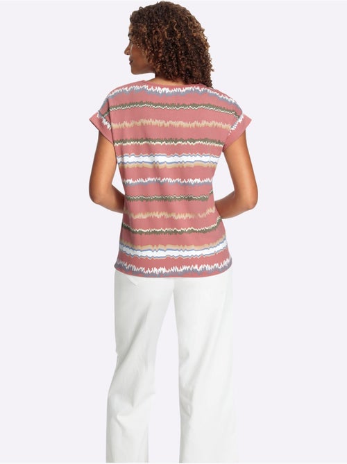 T-shirt Imprimé Pur Coton - Taille Standard - Witt - Kiabi