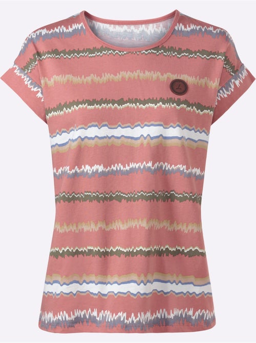 T-shirt Imprimé Pur Coton - Taille Standard - Witt - Kiabi