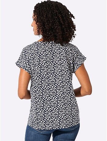 T-shirt Imprimé Pur Coton - Taille Standard - Witt