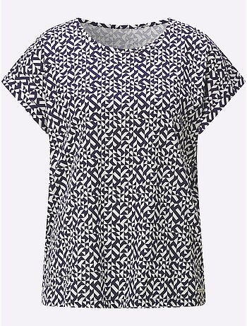 T-shirt Imprimé Pur Coton - Taille Standard - Witt