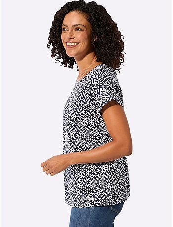 T-shirt Imprimé Pur Coton - Taille Standard - Witt