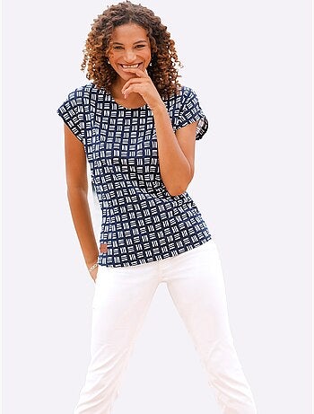 T-shirt Imprimé Pur Coton - Taille Standard - Witt