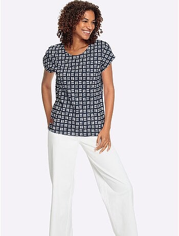 T-shirt Imprimé Pur Coton - Taille Standard - Witt