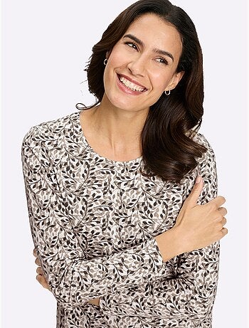 T-shirt imprimé pur coton - taille standard - witt