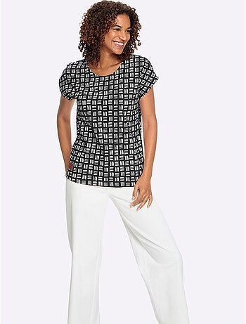 T-shirt Imprimé Pur Coton - Taille Standard - Witt