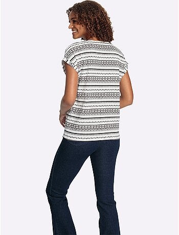 T-shirt Imprimé Pur Coton - Taille Standard - Witt