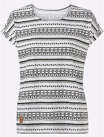 T-shirt Imprimé Pur Coton - Taille Standard - Witt