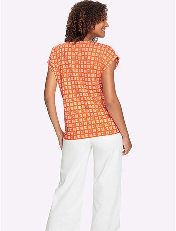 T-shirt Imprimé Pur Coton - Taille Standard - Witt